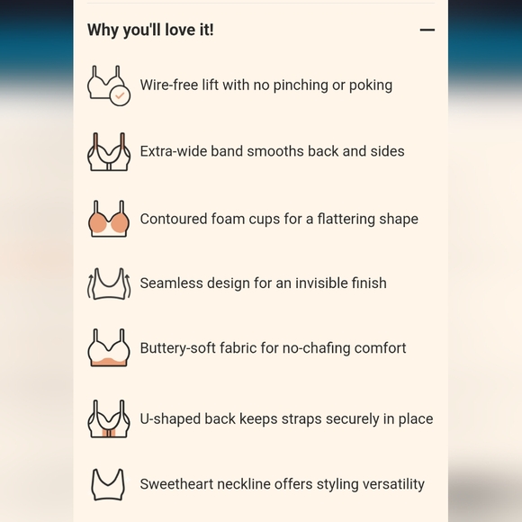 Truekind® Supportive Comfort Wireless Shaping Bra - NWT Size Medium - Picture 7 of 7